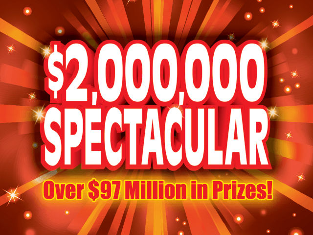 $2,000,000 SPECTACULAR scratch-off ticket