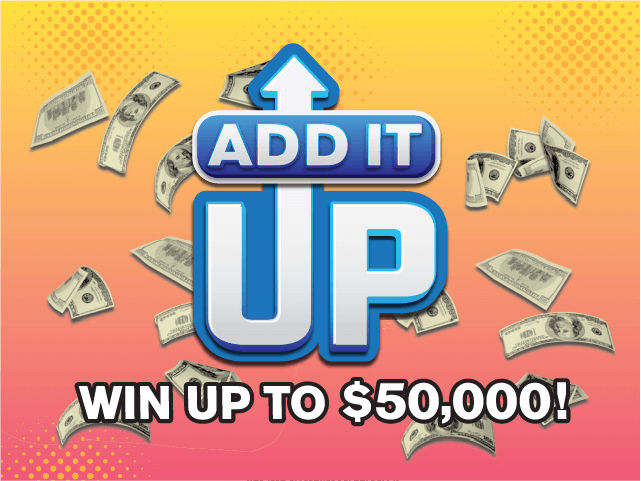 ADD IT UP scratch-off ticket