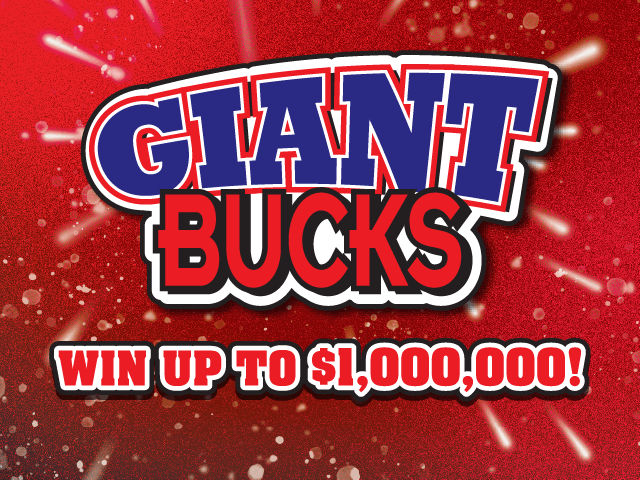 GIANT BUCKS scratch-off ticket