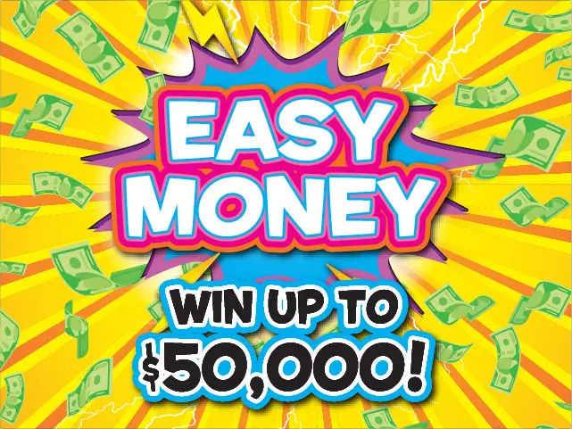 EASY MONEY scratch-off ticket