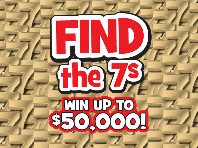 FIND THE 7S scratch-off ticket