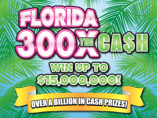 FLORIDA 300X THE CASH scratch-off ticket