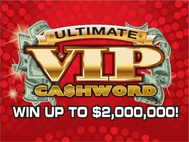 ULTIMATE VIP CA$HWORD scratch-off ticket